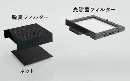 脱臭除菌機 ブルーデオS にゃんこモデル（MC-S311C） フィルター式 200×140×289／mm グレーツートン 【メーカー保証 3年間】 脱臭機 脱臭除菌 脱臭 除菌 猫 ねこ ネコ 約10畳 福岡県 北九州市