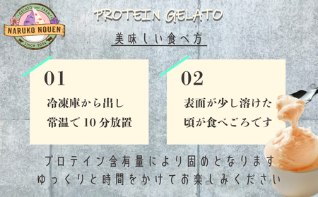 無脂肪乳で作るプロテイン入りジェラート