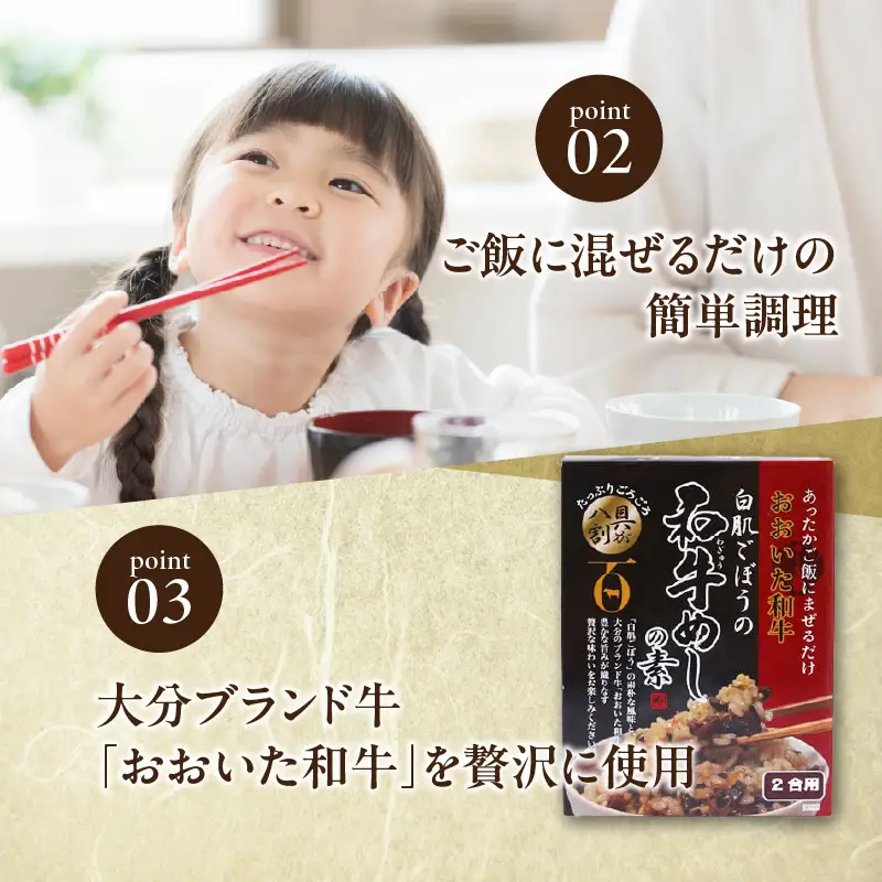 白肌ごぼうの和牛めしの素 2箱セット K03033