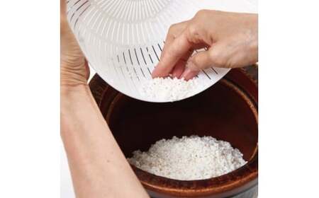 米とぎにも使える ザル ボウル ベージュ ／ キッチン用品 調理器具 耐熱 電子レンジ対応 食洗機対応 ライクイット like-it 奈良県 葛城市【like023-7】