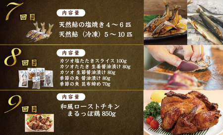 【12回定期便】四万十 の 贅沢 を詰め込んだ プレミアム 定期便 四万十市 高知 しまんと 鰹 かつお うなぎ 鰻 牛肉 和牛 小分け 四万十牛 じゃこ しらす 魚介 肉 鶏肉 鮎 天然鮎 豪華 2025-590