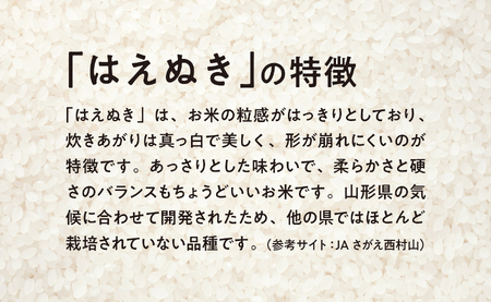 【令和6年度山形県知事賞 受賞】はえぬき 5kg（1袋） 令和7年産 精米 米 こめ コメ 2025年産 山形県 朝日町産 送料無料