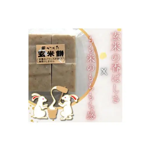 匝瑳市産水稲もち米使用　玄米餅　約1.9kg ／ 玄米餅 餅 切り餅 送料無料 匝瑳市 千葉