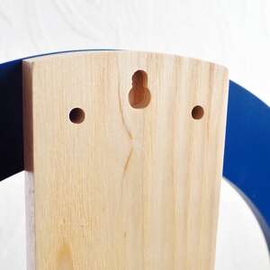 存在感抜群のオシャレな木製時計 時計 壁掛け時計 木製時計 オリジナル オシャレ ネイビーブルー 日本製 新生活 おもちゃ箱イカロス [h007]