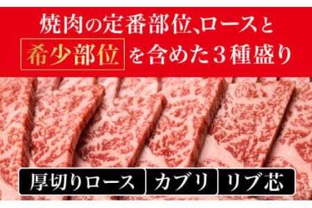 和歌山産 高級和牛 熊野牛 ロース盛合せ焼肉 約500g 