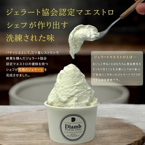 0012-95-02 Diamb Premium Gelato (ダイアムプレミアムジェラート) 100ml×6個 【フレーバー1種：ミルク】