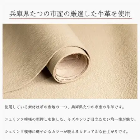 HEDGE ハンドウォレット ふっくらフォルムとくるみボタンが可愛いミニ財布(オレンジ)たつの産牛革【1679815】