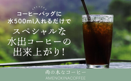 【雨の木なコーヒー】 スペシャルティコーヒー 水出し 3点セット