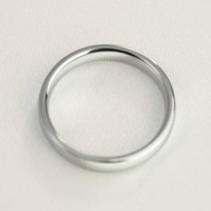 純チタン甲丸リング (幅2.5mm) 9号 | アクセサリー リング
