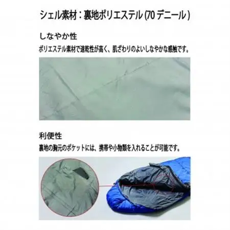 イスカ《シュラフ寝袋》パトロール 600　ロイヤルブルー　アウトドアやキャンプ用。【ISKOT】【1621068】