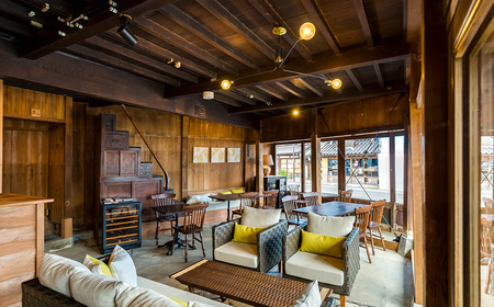 佐原商家町ホテルNIPPONIA VMG CAFE 自家製サツマイモモンブラン ドリンクセット チケット（1名様） 【ふるさと納税 カフェ スイーツ 食事券 チケット お食事券 グルメ さつまいも サツマイモ 紅はるか モンブラン 千葉県 香取市 送料無料】 BRY008