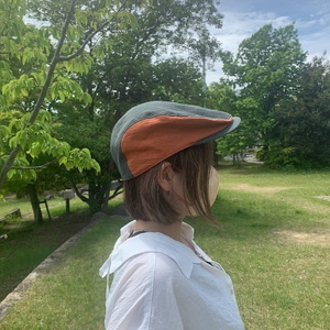 麻素材 ハンチング (Mサイズ(58cm)) [1631]