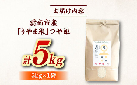 つや姫 うやま米 5kg（5kg×1）[AIDB086] つや姫