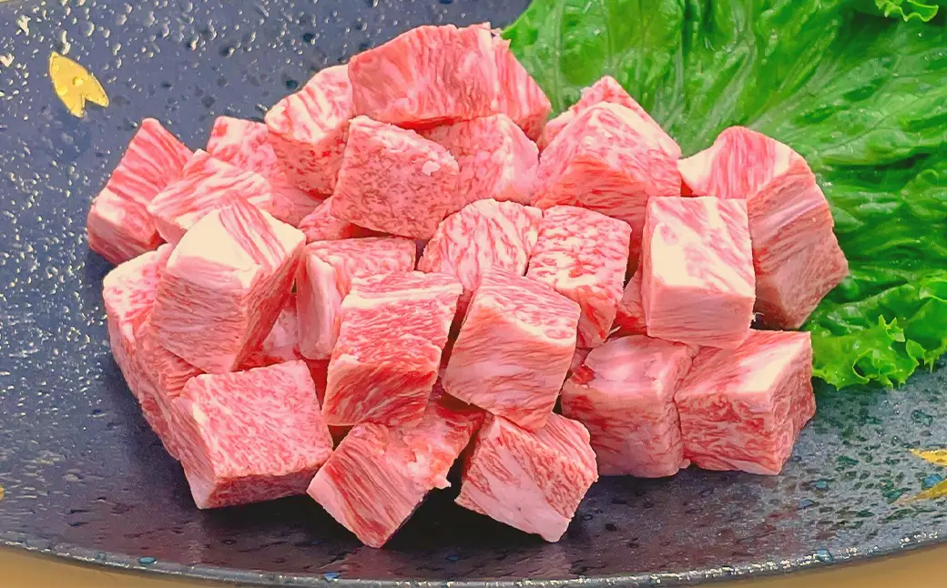 【人気 食べ比べ セット！】 おおいた和牛 サイコロステーキ 約400g ・ 1ポンドブロック 約450g 計約850g ステーキソース付