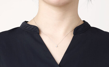 プラチナ950ダイヤモンドペンダント 0.15ct ／ 45cm (12371100225) [21470821]