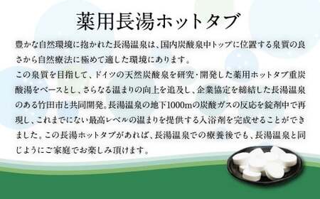 【2ヵ月定期便】 【薬用 入浴剤】 長湯ホットタブ Classic 45錠入（1袋）×2回 計90錠