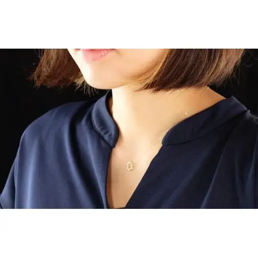 K18YG　ラボグロウンダイヤモンド　ネックレス　0.20ct　LDN17368B　K18　DIA　PN