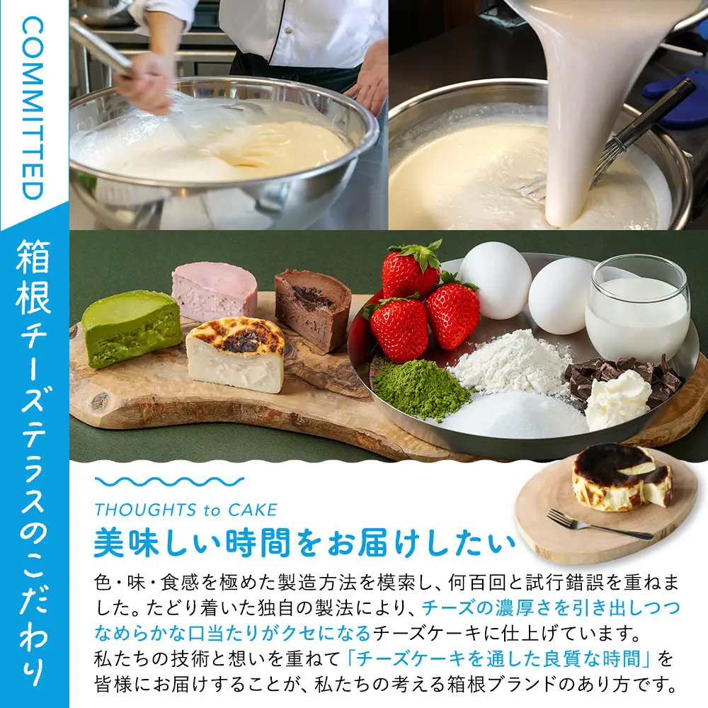 箱根発！なめらか濃厚バスクチーズケーキ 箱根チーズテラス・カプチ 【プレーン・ホール】