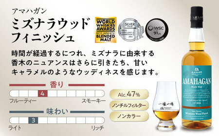 ウイスキー アマハガン 700ml×2本セット（ベーシック・ミズナラ） [AQBX114]