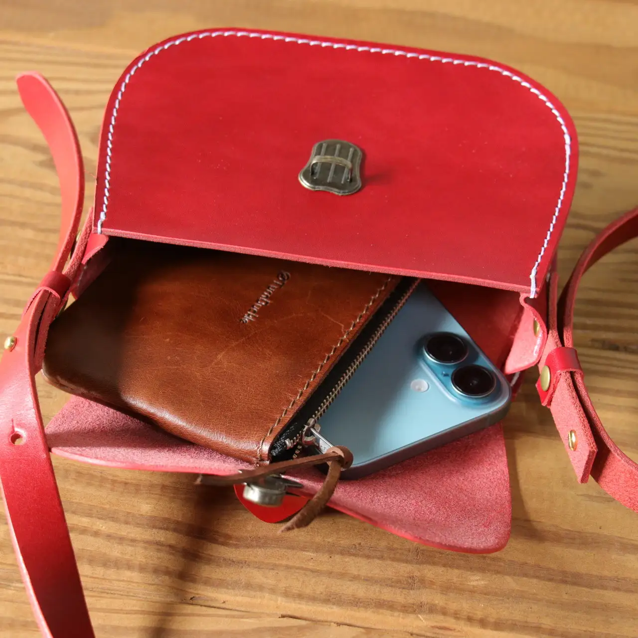 【レッド】SB-02 ミニショルダーバッグ