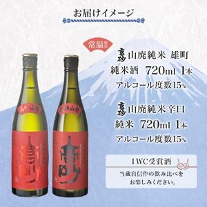 0016-106-03 富士高砂酒造 日本酒 IWC受賞酒 山廃 辛口2種セット 720ml×各1本 山廃純米雄町 山廃純米辛口