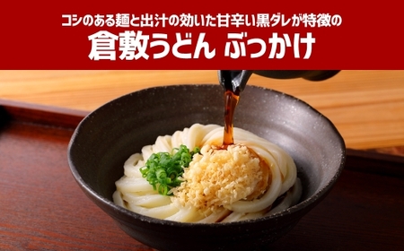 【3ヶ月定期便】『倉敷うどん ぶっかけ』お土産セット(半生) 6人前×3回 うどん 麺類 麺 半生 半生麺 ぶっかけうどん タレ つゆ 岡山県 倉敷市
