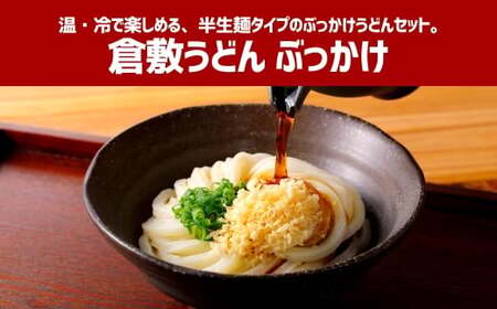 【12ヶ月定期便】『倉敷うどん ぶっかけ』ファミリーセット(半生) 24人前×12回 うどん 麺類 麺 半生 半生麺 ぶっかけうどん タレ つゆ 岡山県 倉敷市