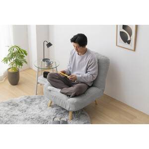 ２ＷＡＹ一人掛けポケットコイルソファ　WPCSー1S　ライトグレー 　 一人暮らし ひとり暮らし 　 　 　