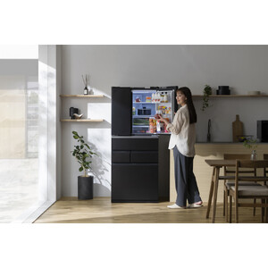 冷凍冷蔵庫 439L アイリスオーヤマ IRSN-HF44A-B ブラック ｜ 冷蔵庫 新生活