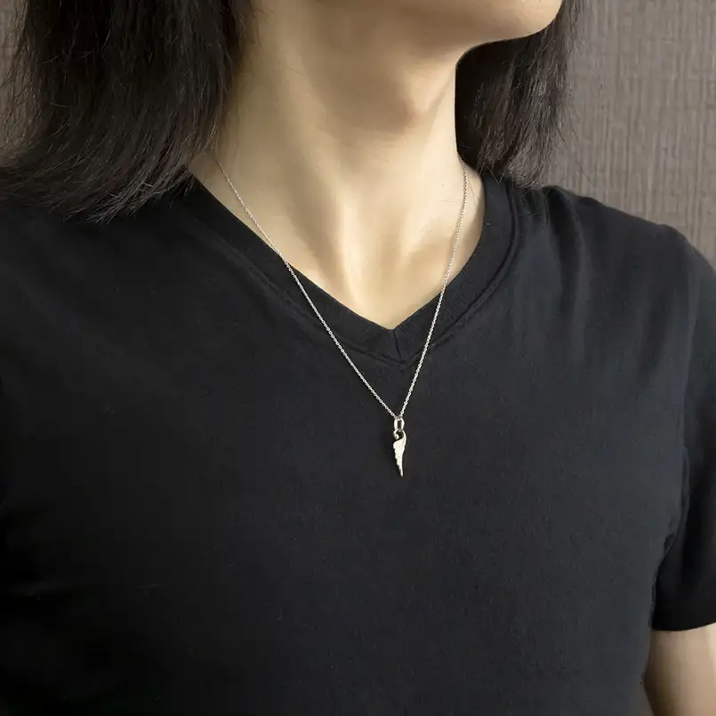 ネックレス プラチナ pt900 メンズ フェザー 羽根 ダイヤモンド ペンダントトップ 羽 シンプル メンズジュエリー 普段 使い 190523100dpm-s SWAA333-pt