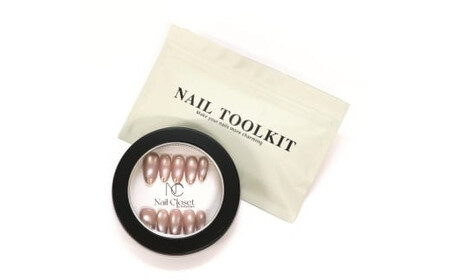 ネイルチップ　ミディアム【艶羽衣】Sサイズ　Antellijan大宮ネイルサロンのハンドメイド　M5-S【11100-2139】
