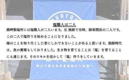 熟成釜焚き 天日塩 100g×2 -元漁師が作る塩 極上の塩を本州最南端から全国へ- / 塩 調味料 古座川町【sio005】