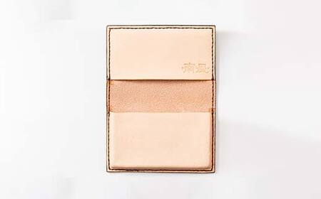 【paikaji leather南風】 牛革 名刺入れ ダークレッド 名刺約20枚収納 F2Y-6522