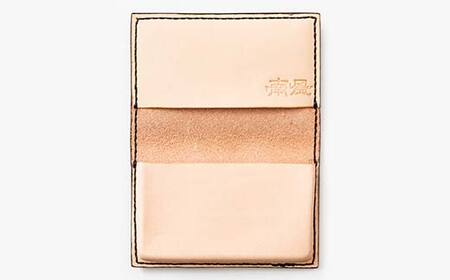 【paikaji leather南風】 牛革 名刺入れ ダークイエロー 名刺約20枚収納 F2Y-6524