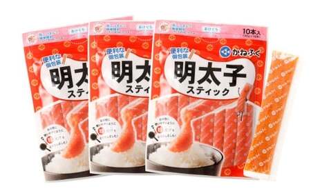 明太子スティック 30g×30本 30本入り 個包装 計900g 無着色 かねふく スティック 明太子