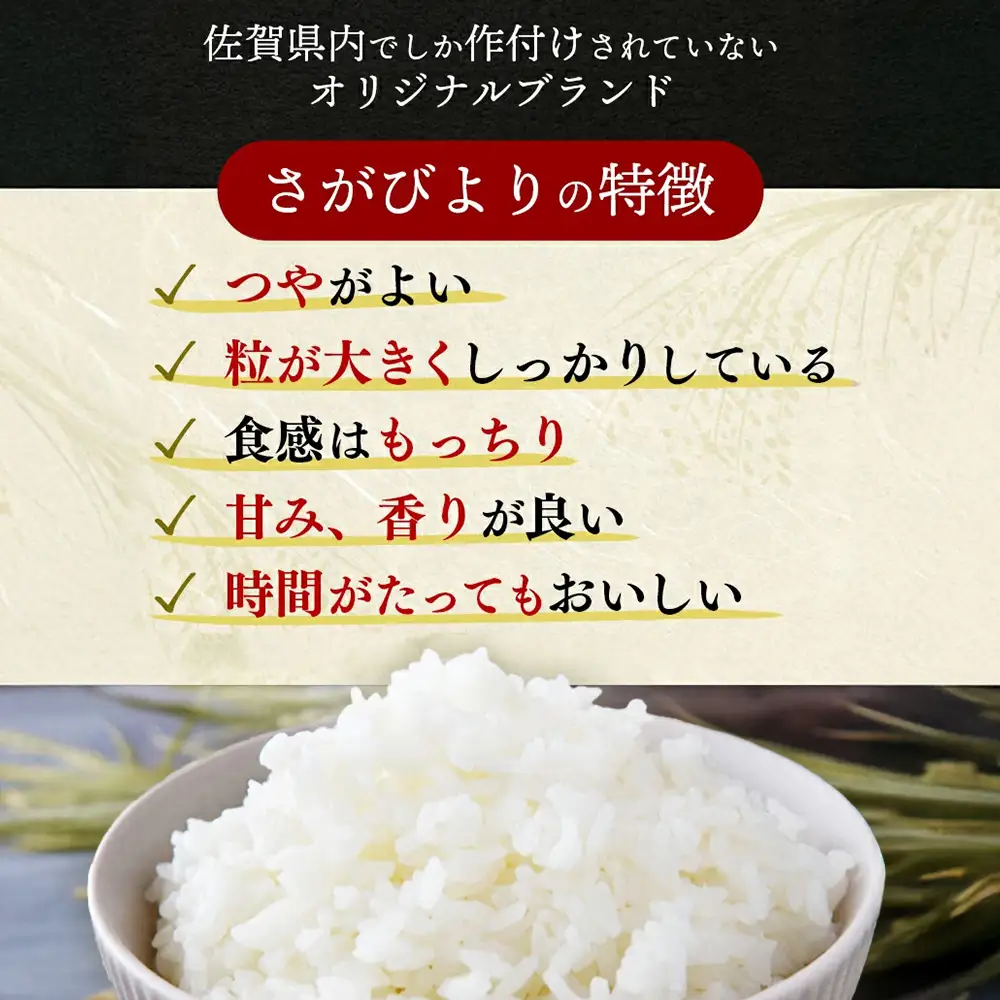 【定期便3ヶ月】令和7年産 さがびより 精米 5kg×3回(H015228)