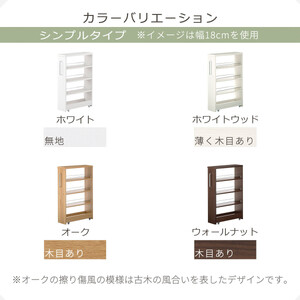 【完成品でお届け】すき間ワゴンラック ロータイプ〔幅18cm・シンプルタイプ〕（ホワイト）隙間収納 キッチンラック スリム スリムラック キッチン キッチンワゴン 収納 すき間収納 ランドリー ラック KKANRA945188-0-WH