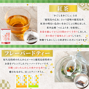 No.1332 日置の恵み茶ギフトセット(6袋) 国産 九州産 鹿児島県産 日本茶 お茶 ティーバッグ 煎茶 かごしま茶 フレーバー ティー 紅茶 茎茶 たんかん 緑茶 贈答 ギフト プレゼント 数量限定 常温 常温保存【池田製茶】