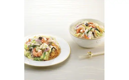 【6ヶ月定期便】 みろくや 長崎 ちゃんぽん 皿うどん （揚麺） 計6食 （各3食） 詰合せ 麺 スープ付き