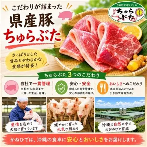 沖縄県産ブランド豚 ちゅらぶた ロースしゃぶしゃぶ用スライス 500g×1P【配送不可地域：離島】【1690203】