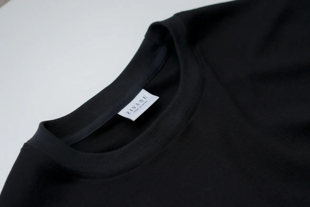 【ZIVANE】スビンコットン クルーネックＴシャツ（Black/XL/2枚）