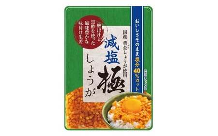 減塩 味付け 極しょうが 110g×4袋 計440g ふりかけ ご飯のお供 酢しょうが おかず生姜