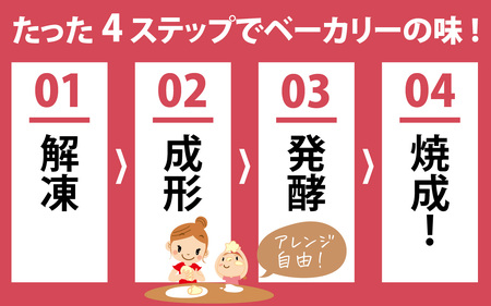 冷凍生地のアレンジパンキット【白パン】（手づくりパンキット） 24個入り / パンキット