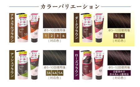 ダリヤ サロンドプロ カラーシャンプー・トリートメント 各3個セット【ダークブラウン】 / 稲沢市 / 日興商事株式会社 [BMBK005-02]