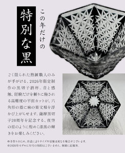 薩摩切子 2026 黒切子 昴 薩摩びーどろ工芸株式会社《90日以内に出荷予定(土日祝除く)》鹿児島県 さつま町 送料無料 伝統工芸 切子 さつま切子 グラス