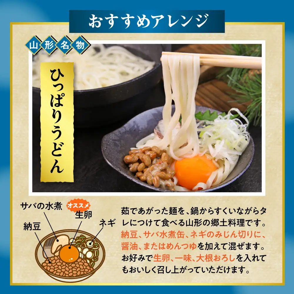山形麦きり「10食入り」 麦きり めん 生麺