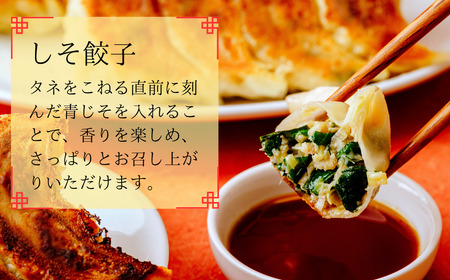花栗 甚太鼓　冷凍餃子・しそ餃子 各10個セット 計20個 