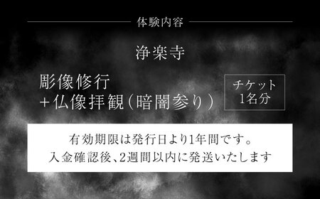 彫像修行　チケット　【浄楽寺】[AKGV003]