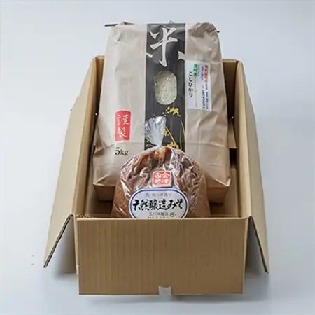 下郷産こしひかり(5kg)と会津みそ【配送不可地域：離島】【1407287】