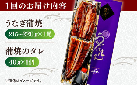 【12回定期便】うなぎ老舗専門店のパリっとふっくら国産うなぎ 蒲焼1尾(蒲焼のタレ付き) 島根県松江市/株式会社山美世商会[ALDC009]